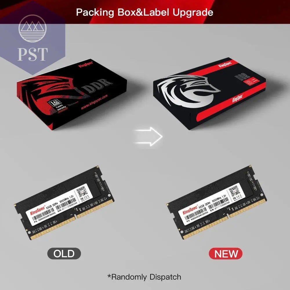 KingSpec Memory Ram DDR4 8GB 16GB 32GB 3200MHz 2666MHz 3200 MHz RAM for Laptop Notebook Memoria RAM DDR4 1.2V Laptop RAM       PST PS Tradings