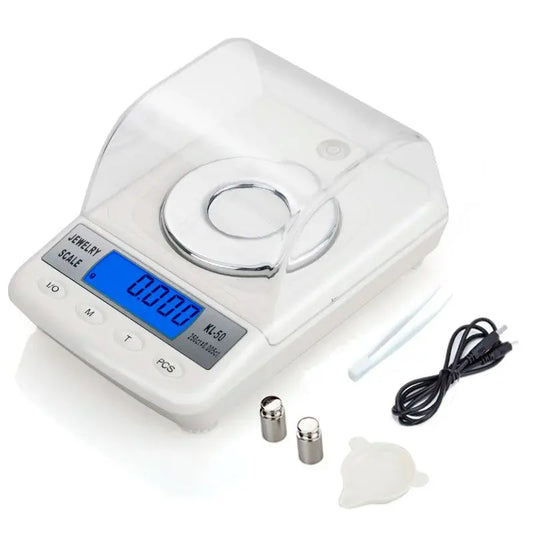 LCD Digital Jewelry Scales Precision Diamond Laboratory Weight Balance 100g/50g 0.001g  Medicinal Electronic Scale with USB cable  Elektronik - Medien - Kabel     PST PS Tradings