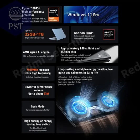 Laptop Lenovo Xiaoxin Pro 14 Ryzen 7 Ultrabook 2.8K Notebook PST PS Tradings Laptop PST PS Tradings  PST PS Tradings