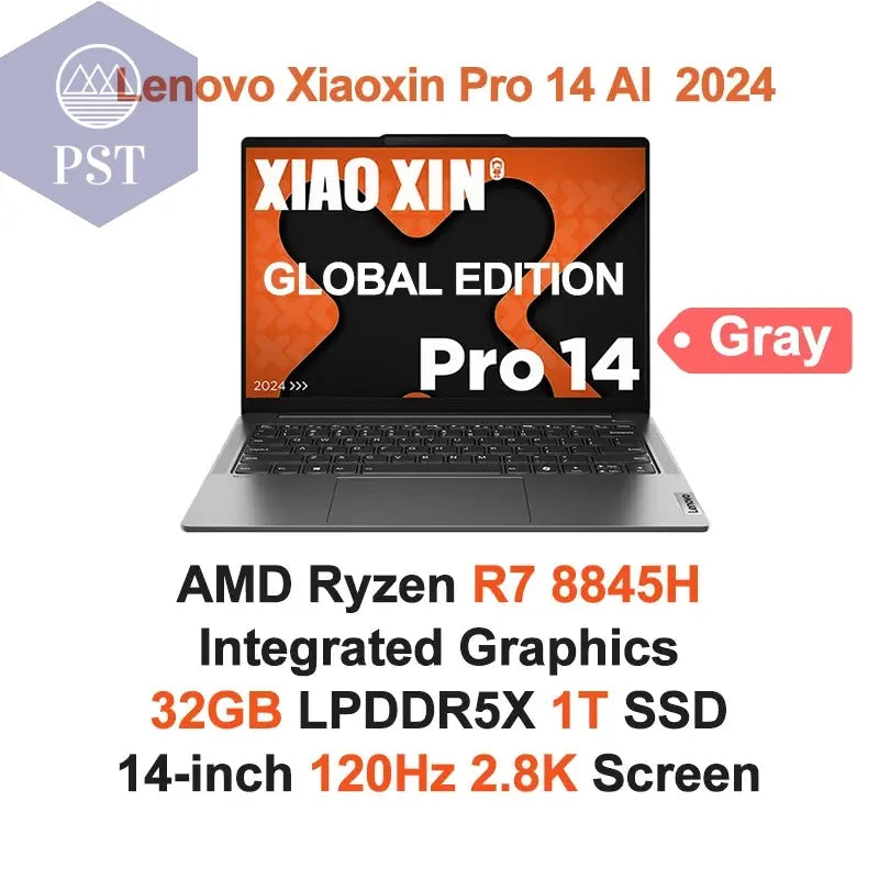 Laptop Lenovo Xiaoxin Pro 14 Ryzen 7 Ultrabook 2.8K Notebook PST PS Tradings Laptop PST PS Tradings R7-8845H-32G-1T-spain PST PS Tradings