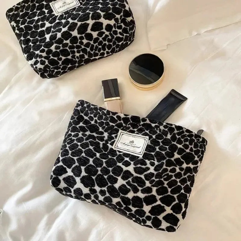 Leopard Printed Makeup Bag Thickened Travel Toiletries Cosmetic Bags Cases Pouch Handbag Makeup Bags Make Up Organizer Bag - PST PS Tradings