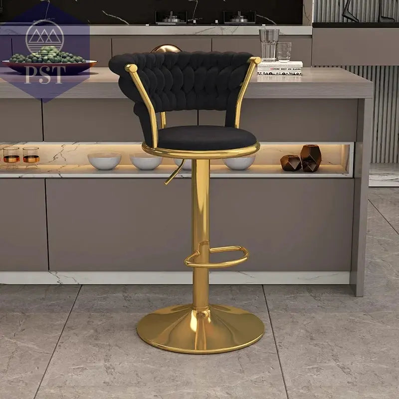 Luxuriöser, verstellbarer Barstuhl für das Büro mit Rückenlehne, hoher Lift-Barstuhl im nordischen Stil, Hokery Kuchenne Now Sierra Möbel       PST PS Tradings