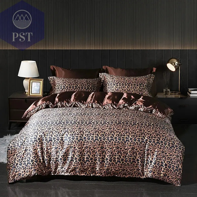 Luxuriöses Satin Bettwäsche Set mit Bettlaken PST PS Tradings Bettwäsche PST PS Tradings  PST PS Tradings Luxuriöses Satin Bettwäsche Set mit Bettlaken Bettwäsche
