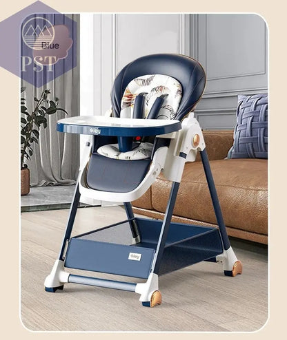 Luxury Baby High Chair with Removable Seat and Tray Adjustable Height Baby Feeding Chair Assembly-free dining chair - PST PS Tradings