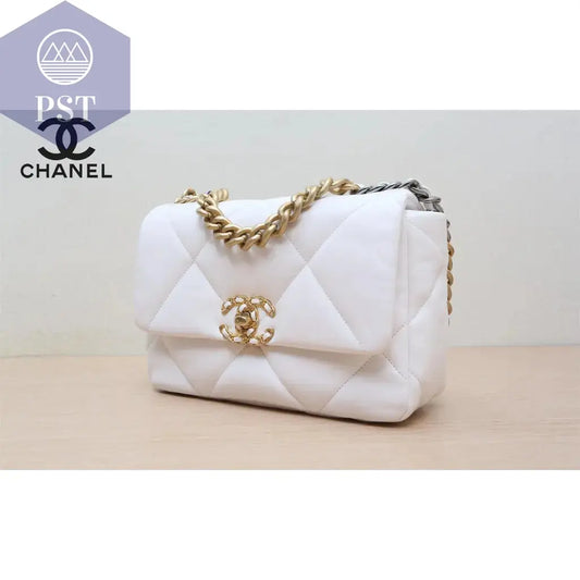 Luxus Designer Handtasche CC OVP Chanel 19 weiß PST PS Tradings Handtasche PST PS Tradings  PST PS Tradings Luxus Designer Handtasche CC OVP Chanel 19 weiß Handtasche