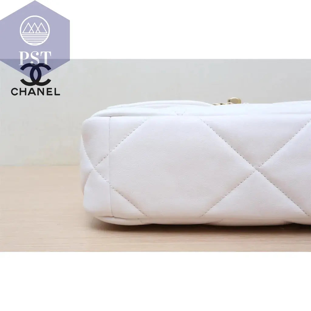 Luxus Designer Handtasche CC OVP Chanel 19 weiß PST PS Tradings Handtasche PST PS Tradings  PST PS Tradings Luxus Designer Handtasche CC OVP Chanel 19 weiß Handtasche