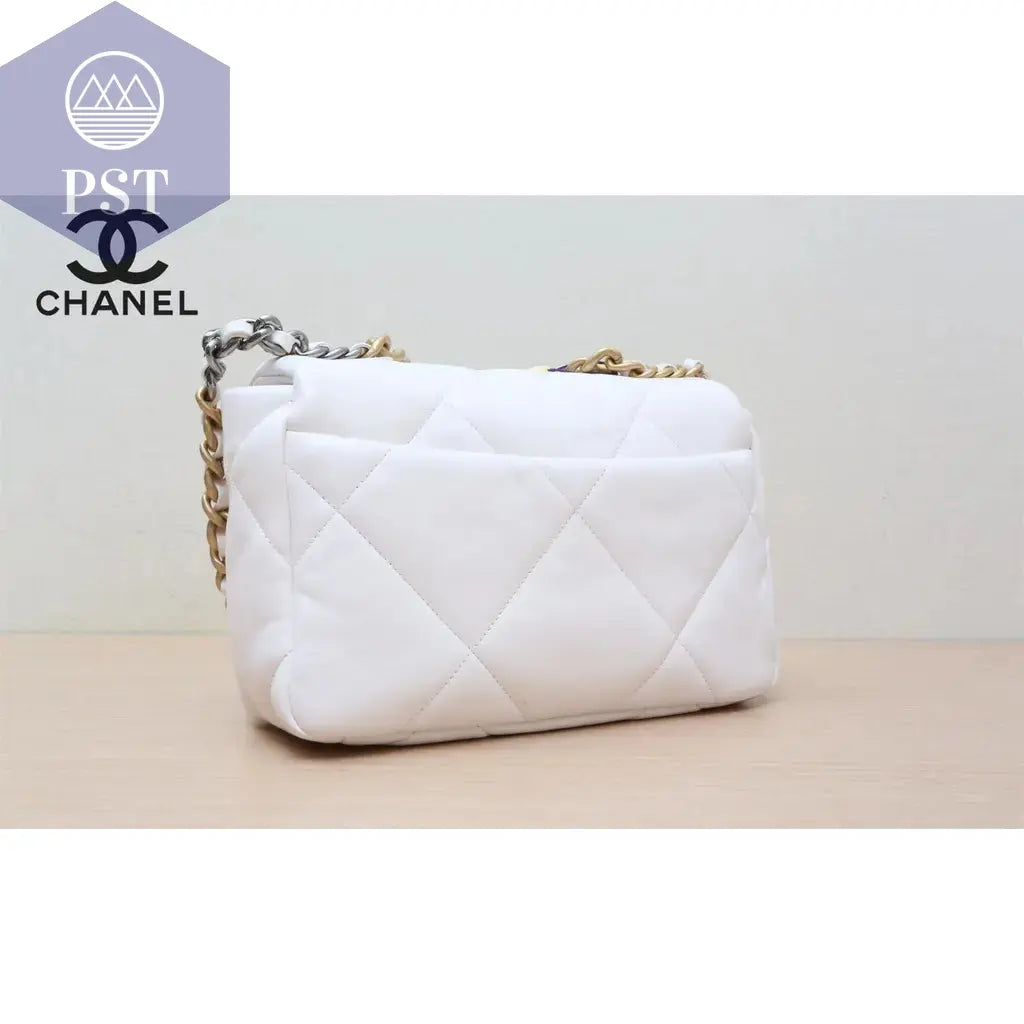 Luxus Designer Handtasche CC OVP Chanel 19 weiß PST PS Tradings Handtasche PST PS Tradings  PST PS Tradings Luxus Designer Handtasche CC OVP Chanel 19 weiß Handtasche