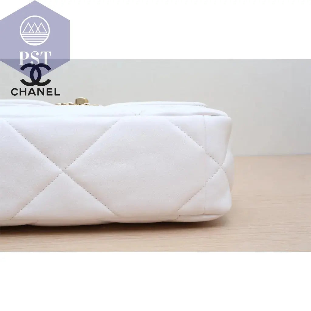 Luxus Designer Handtasche CC OVP Chanel 19 weiß PST PS Tradings Handtasche PST PS Tradings  PST PS Tradings Luxus Designer Handtasche CC OVP Chanel 19 weiß Handtasche