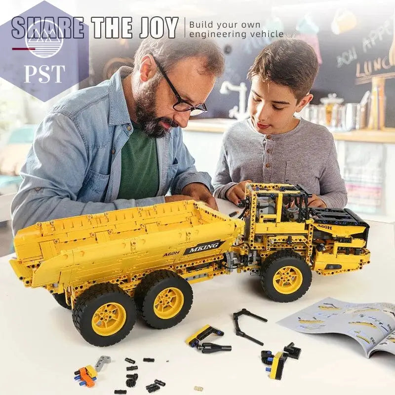 MOULD KING 17010 Technical Car Engineering Vehicle Toys APP RC Dump Truck Set Blocks MOC-8002 Bricks Christmas Gifts For Boys - Property & Safety Tradings