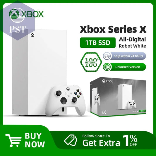 Microsoft Xbox Series X 1TB  White digital /CD version Video Game Consoles XBOX X Wireless Controller Console PST PS Tradings  PST PS Tradings  PST PS Tradings Microsoft Xbox Series X 1TB  White digital /CD version Video Game Consoles XBOX X Wireless Controller Console