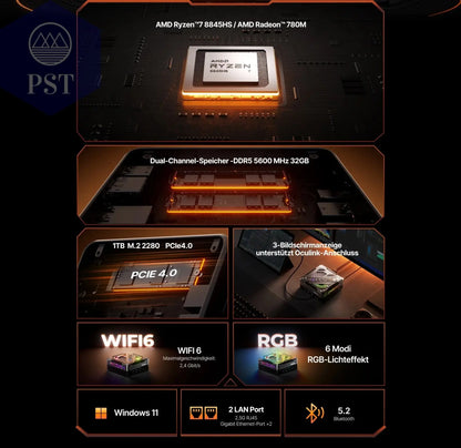 Mini PC ACEMAGIC AM18 Ryzen7 32GB DDR5 PST PS Tradings Mini PC Mini PC Mini PC ACEMAGIC AM18 Ryzen7 32GB DDR5