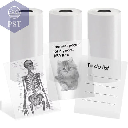 Mini Printer Paper Transparent Thermal Sticker Paper scrapbook Self-adhesive Printer Paper Printer For Photos Notes For peripage - PST PS Tradings