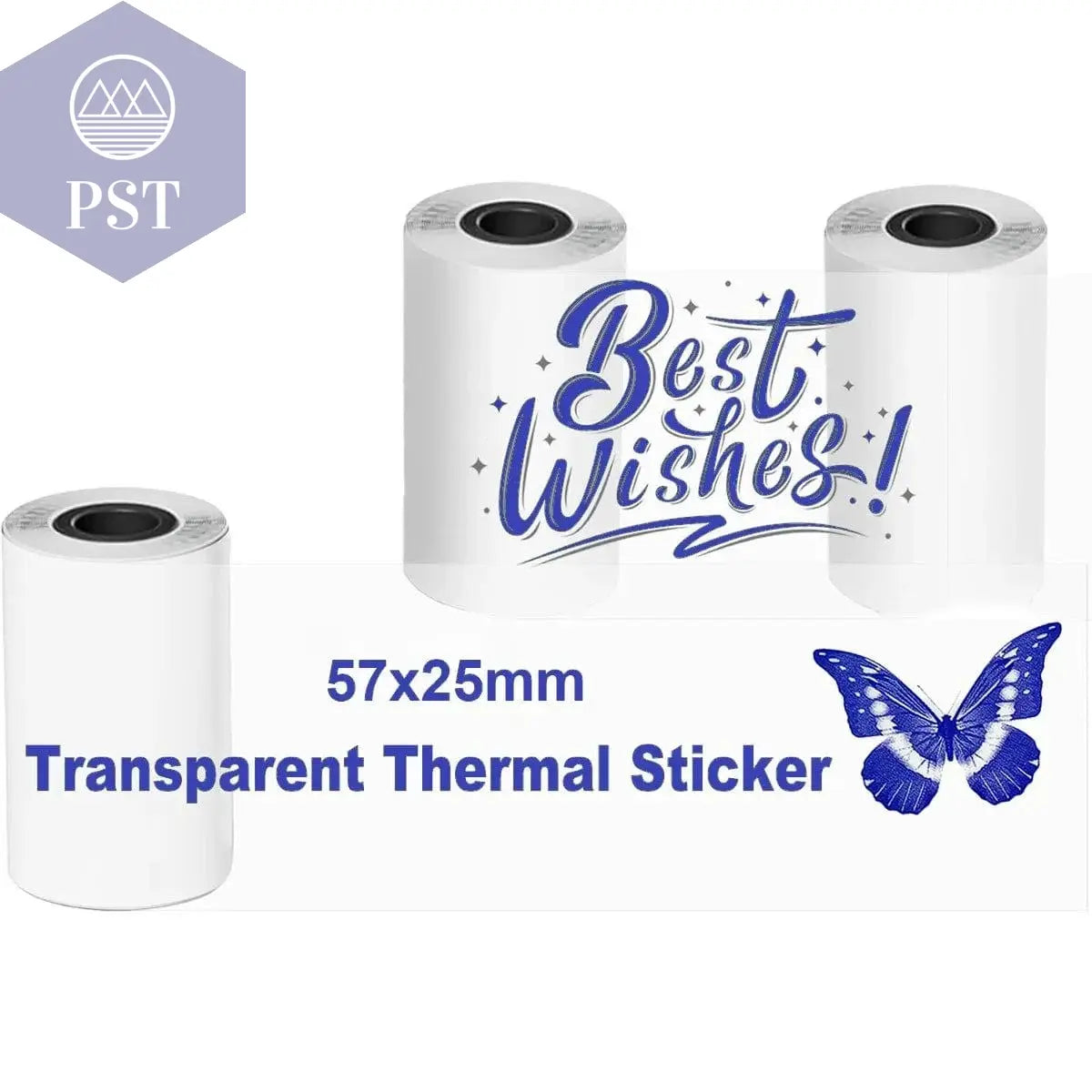 Mini Printer Paper Transparent Thermal Sticker Paper scrapbook Self-adhesive Printer Paper Printer For Photos Notes For peripage - PST PS Tradings