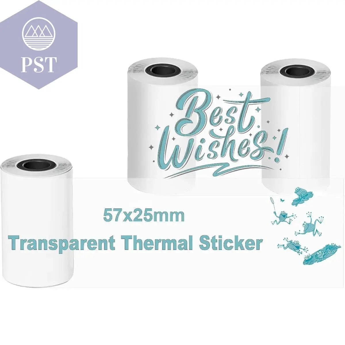 Mini Printer Paper Transparent Thermal Sticker Paper scrapbook Self-adhesive Printer Paper Printer For Photos Notes For peripage - PST PS Tradings