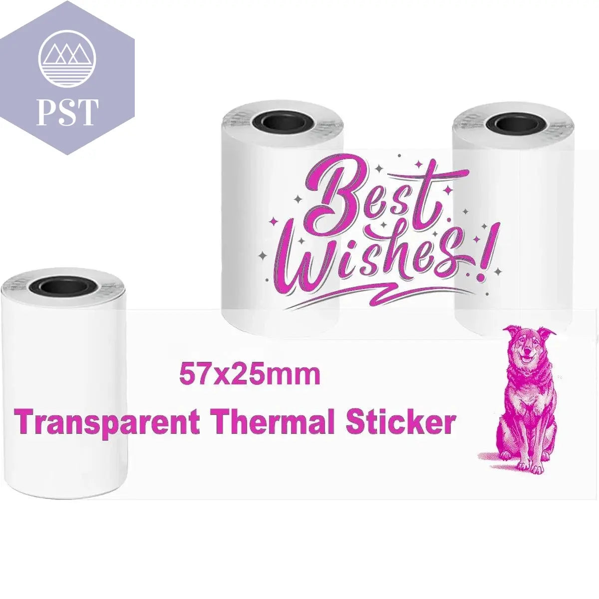 Mini Printer Paper Transparent Thermal Sticker Paper scrapbook Self-adhesive Printer Paper Printer For Photos Notes For peripage - PST PS Tradings