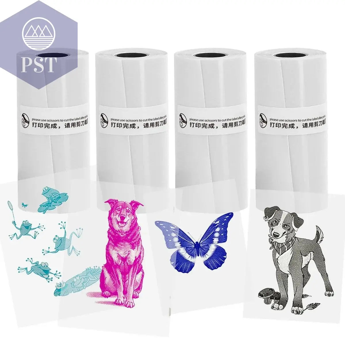 Mini Printer Paper Transparent Thermal Sticker Paper scrapbook Self-adhesive Printer Paper Printer For Photos Notes For peripage - PST PS Tradings