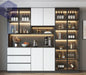 Moderne Wohnzimmerschrank mit Glastüren PST PS Tradings  PST PS Tradings 220x40x220cm-N PST PS Tradings
