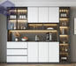 Moderne Wohnzimmerschrank mit Glastüren PST PS Tradings  PST PS Tradings 220x40x220cm-O PST PS Tradings