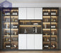 Moderne Wohnzimmerschrank mit Glastüren PST PS Tradings  PST PS Tradings 280x40x220cm-T PST PS Tradings