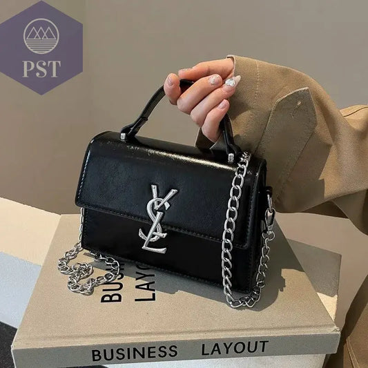 New 2024 European Fashion Ladies Square bag Korea Chain Shoulder Crossbody Bags for Women Messenger Bags Leather Women's Handbag - PST PS Tradings