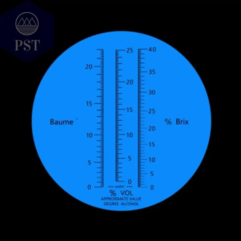 New Portable 3 In 1 Hand Held Grape & Alcohol Wine Refractometer (Brix, Baume and W25V/V Scales)       PST PS Tradings