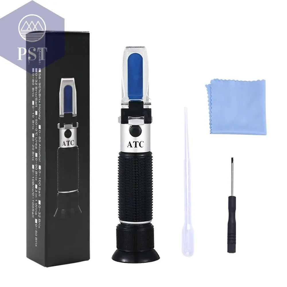 New Portable 3 In 1 Hand Held Grape & Alcohol Wine Refractometer (Brix, Baume and W25V/V Scales)       PST PS Tradings