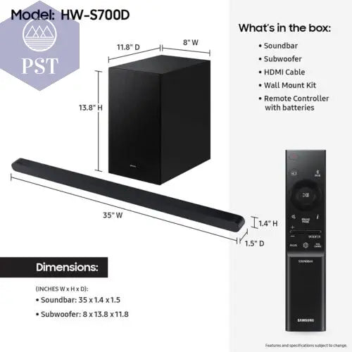 New Samsung S700D Smart Soundbar🔥✅‼️ PST PS Tradings  PST PS Tradings  PST PS Tradings New Samsung S700D Smart Soundbar🔥✅‼️
