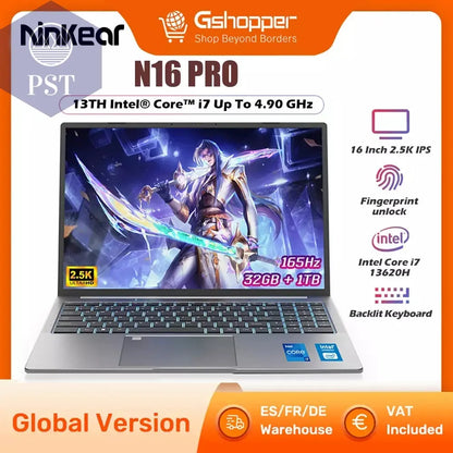 Ninkear N16 PRO Gaming Laptop Intel i9 32GB 1TB Notebook PST PS Tradings Laptops PST PS Tradings  PST PS Tradings