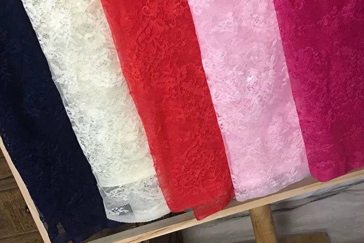 French Eyelash Lace Fabric,DIY Exquisite Lace, Embroidery Clothes, Wedding Dress Accessories, White and Black,150cm,3m per Lot - Property & Safety Tradings