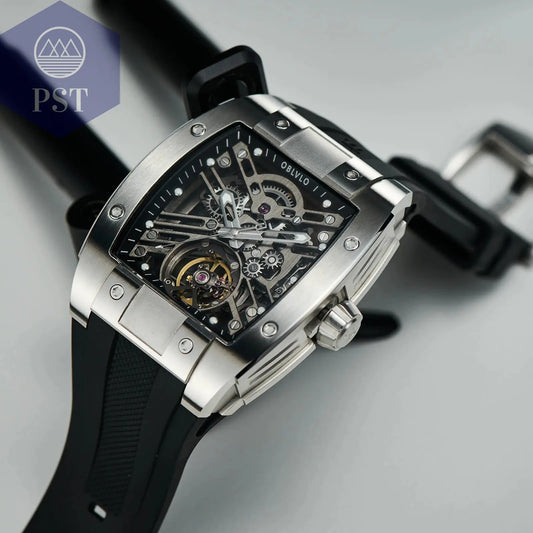 OBLVLO Sportwatch für Herren – Automatik Edelstahl Armbanduhr PST PS Tradings  PST PS Tradings  PST PS Tradings OBLVLO Sportwatch für Herren – Automatik Edelstahl Armbanduhr