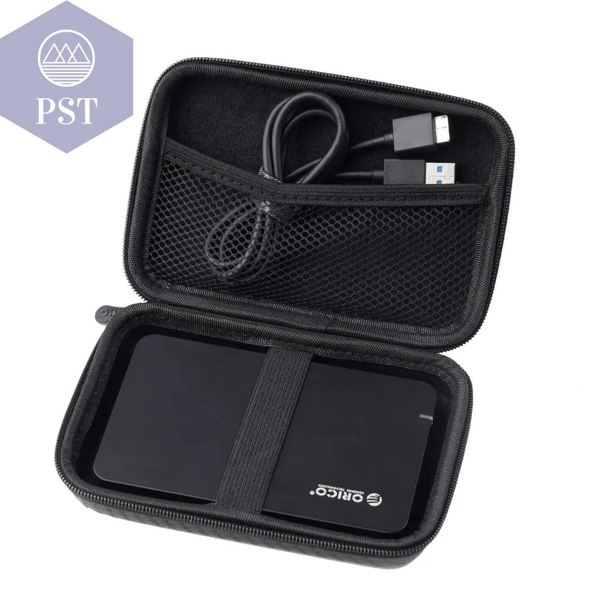 ORICO 2.5 Hard Disk Case Portable HDD Protection Bag for External 2.5 inch Hard Drive/Earphone/U Disk Hard Disk Drive Case Black - PST PS Tradings