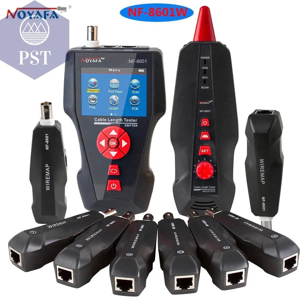 Original Noyafa NF-8601W Multifunction Network Cable Tester RJ45 RJ11 BNC POE PING Crosstalk Test Network Wire Cable Tracker - Property & Safety Tradings