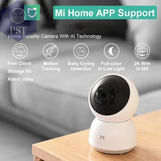 Original Smart Camera 2K 1296P HD 360 Angle WiFi Night Vision Webcam Video IP Camera Baby Security Monitor for Xiaomi Mihome APP       PST PS Tradings
