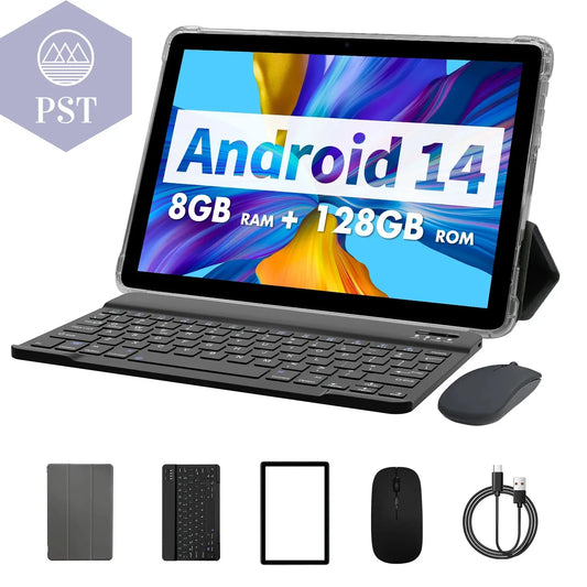 PRITOM TAB11 Android 14 Tablet 10 Inch, 8GB(4+4 Expand) RAM + 128GB ROM, Octa Core, 5G Wifi, with Keyboard, Mouse, Case PST PS Tradings  PST PS Tradings  PST PS Tradings PRITOM TAB11 Android 14 Tablet 10 Inch, 8GB(4+4 Expand) RAM + 128GB ROM, Octa Core, 5G Wifi, with Keyboard, Mouse, Case