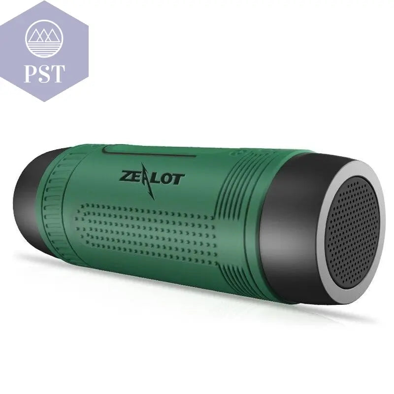 Portable Wireless Speaker with Flashlight      Russian-Federation-Green PST PS Tradings