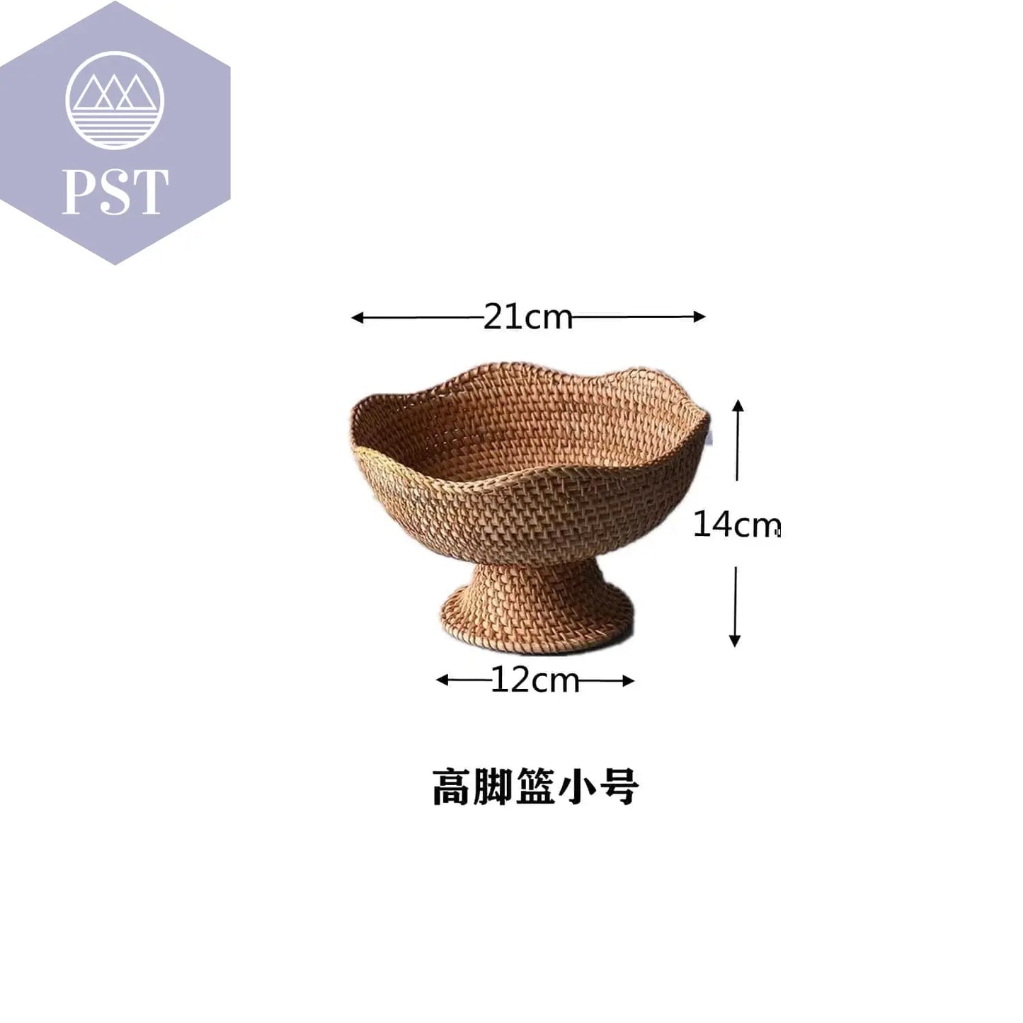 Rattan Fruit Baskets Wicker Storage Bowls Natural Woven Serving Basket Bowls Decorative Baskets for Kitchen Counter Organizing - Property & Safety Tradings