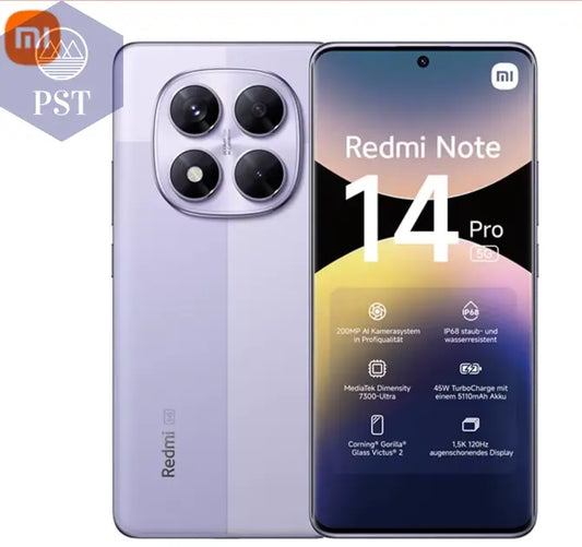 Redmi Note 14 Pro 5G Nfc Smartphone Media Tek Dimension 7300-Ultra Amoled Bildschirm K Hz Mah Mp Kamera PST PS Tradings  PST PS Tradings  PST PS Tradings