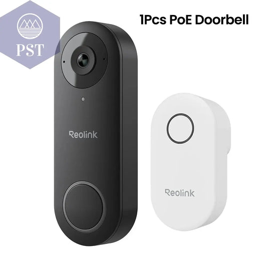 Reolink 2K+ Video-Türklingel, Smart Home, Video-Gegensprechanlage, Menschenerkennung, Unterstützt Alexa-Türklingel Mit Glockenspiel, WLAN Oder Poe-Optionen PST PS Tradings  PST PS Tradings Poe-Doorbell-173_201447605-Us-Stecker-173_20144760 PST PS Tradings