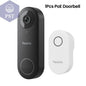 Reolink 2K+ Video-Türklingel, Smart Home, Video-Gegensprechanlage, Menschenerkennung, Unterstützt Alexa-Türklingel Mit Glockenspiel, WLAN Oder Poe-Optionen PST PS Tradings  PST PS Tradings Poe-Doorbell-173_201447605-Us-Stecker-173_20144760 PST PS Tradings