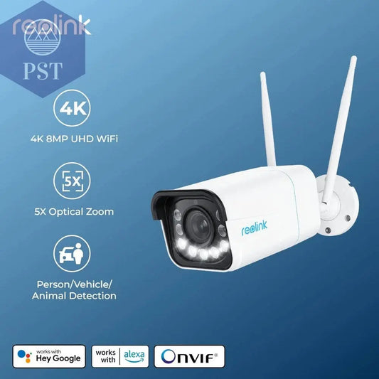 Reolink 4K Security Camera Smart Detection 8MP Wi-Fi 6 Tech Surveillance Cameras Onvif 2.4G/5Ghz Wireless 5MP Outdoor IP Camera - Property & Safety Tradings