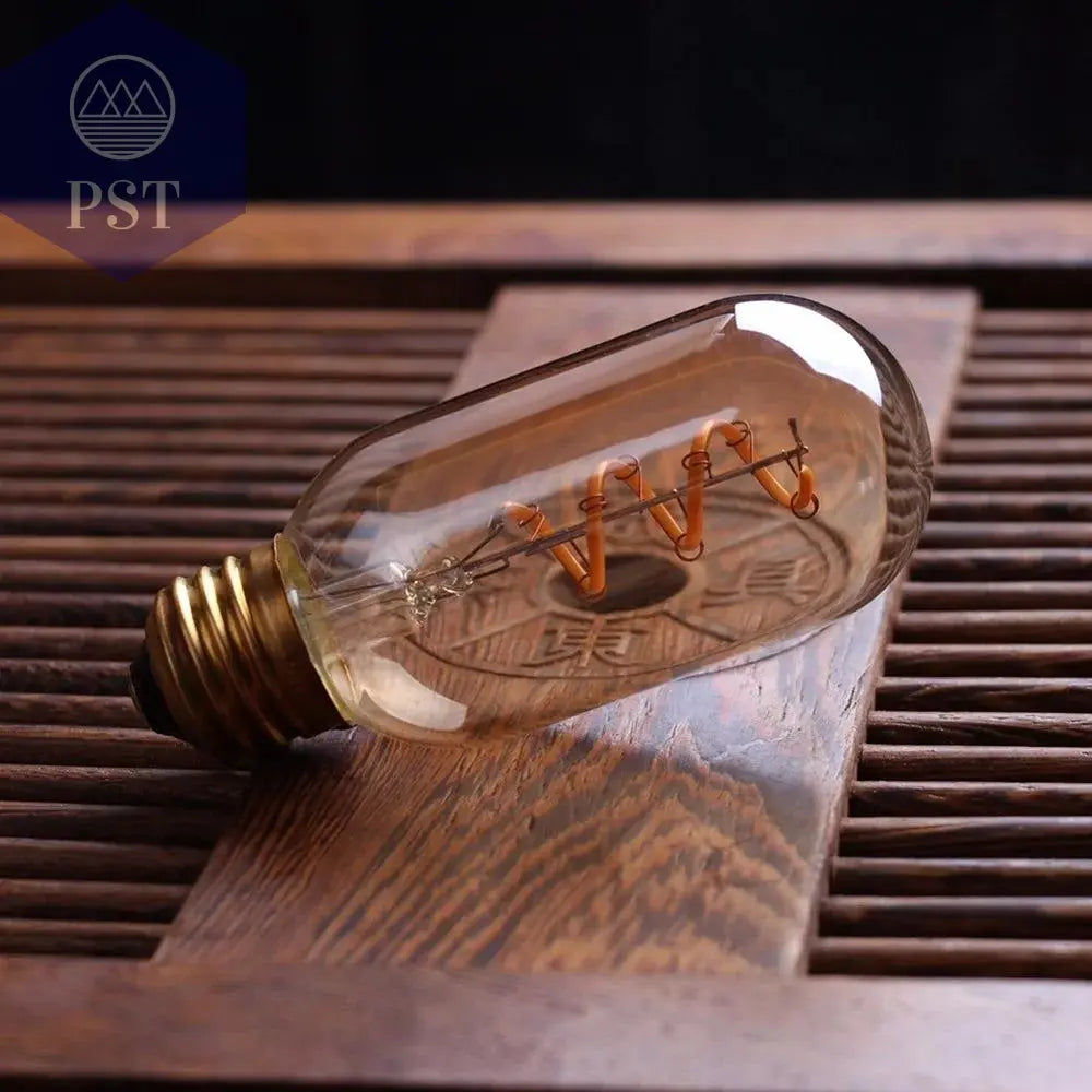 Retro Dimmable LED Edison Bulb E27 3W Gold Spiral Filament ST64 G125 Ampoule LED Lamp Incandescent Chandelier Decorative Lightin       PST PS Tradings