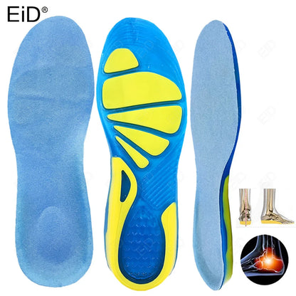 EiD Silicon Gel Insoles Foot Care for Plantar Fasciitis orthopedic Massaging Shoe Inserts Shock Absorption Shoe pad Unisex