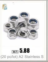 2/5/20/50Pcs DIN985 M2 M2.5 M3 M4 M5 M6 M8 304 Stainless Steel Nylon Self-locking Hex Nuts Locknut Slip Lock Nut - PST PS Tradings