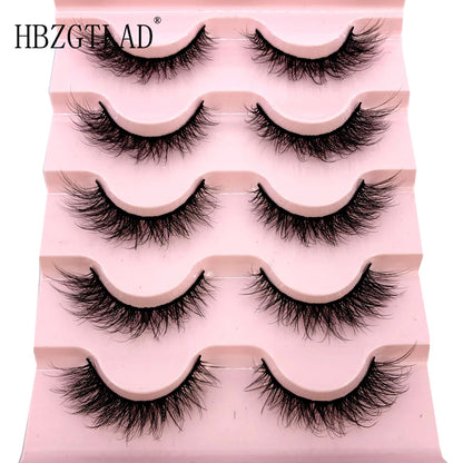 2023 neue 5 Paare natürliche falsche Wimpern gefälschte Wimpern langes Make-up 3d Nerz Wimpern Wimpern verlängerung Nerz Wimpern kurze Wimpern