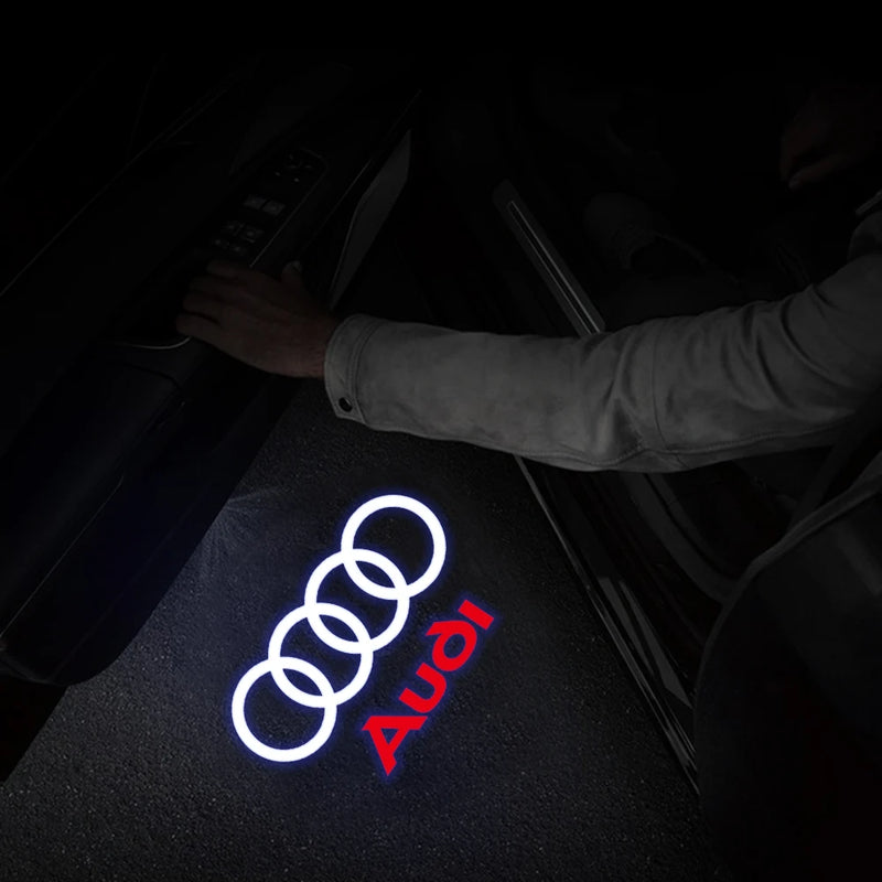 For Audi A3 8V 8P A6L A5 A7 Q3 Q5 Q7 A4 B5 B6 B7 B8 A1 RS TT S3 S6 Sline Quattro Car Door HD Welcome Light Laser Projector Lamp - PST PS Tradings