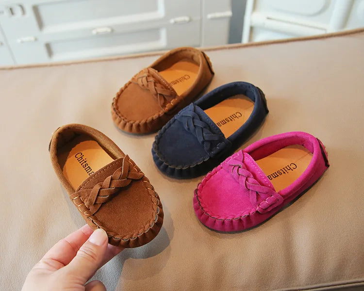 JGVIKOTO Boys Girls Shoes Fashion Soft Kids Loafers Children Flats Casual Boat Shoes Children's Wedding Moccasins Leather Shoes - PST PS Tradings