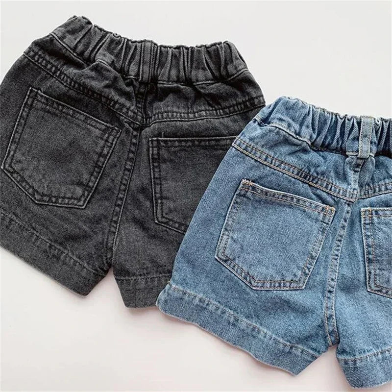 Clearance 80cm 2278C Children Pants Denim Short Summer Korean Children's Simple Casual Denim Shorts - PST PS Tradings