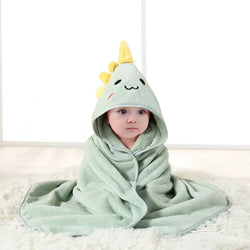 Cartoon Animal Baby Bath Towel Newborn Girl Boy Wrap Blanket Absorbent Baby Bathrobe Hooded Coral Fleece Bath Towels 0-12 Months - PST PS Tradings