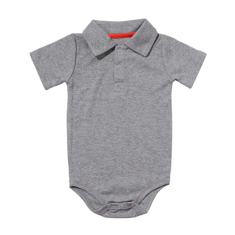 Summer Baby Boy Girl Rompers Turn-down Collar Infant Newborn Cotton Clothes Jumpsuit For 0-2Y Toddlers Bebe Outfits - PST PS Tradings