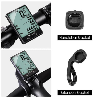 WEST BIKING 2.8 inch Bicycle Computer Large Screen Speedometer Wireless Wired Waterproof Sensor Cycling Odometer Bike Computer - Property & Safety Tradings